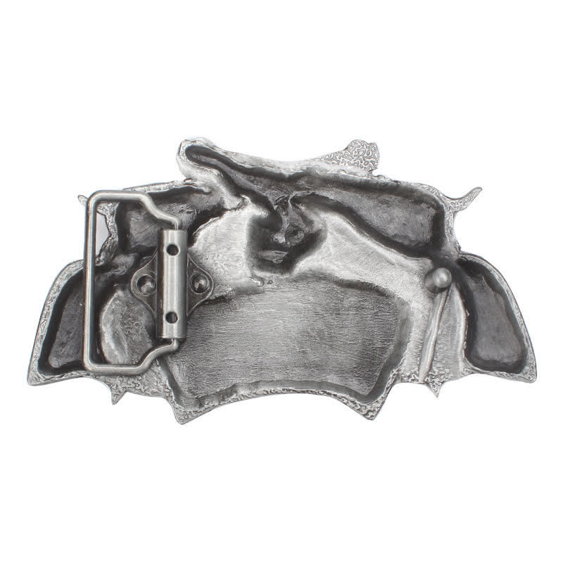 Cinturón de cuero con hebilla de póquer de pistola doble para hombre, hecho a mano