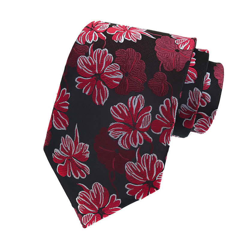 Conjunto de 3 corbatas con estampado floral de margaritas para hombre