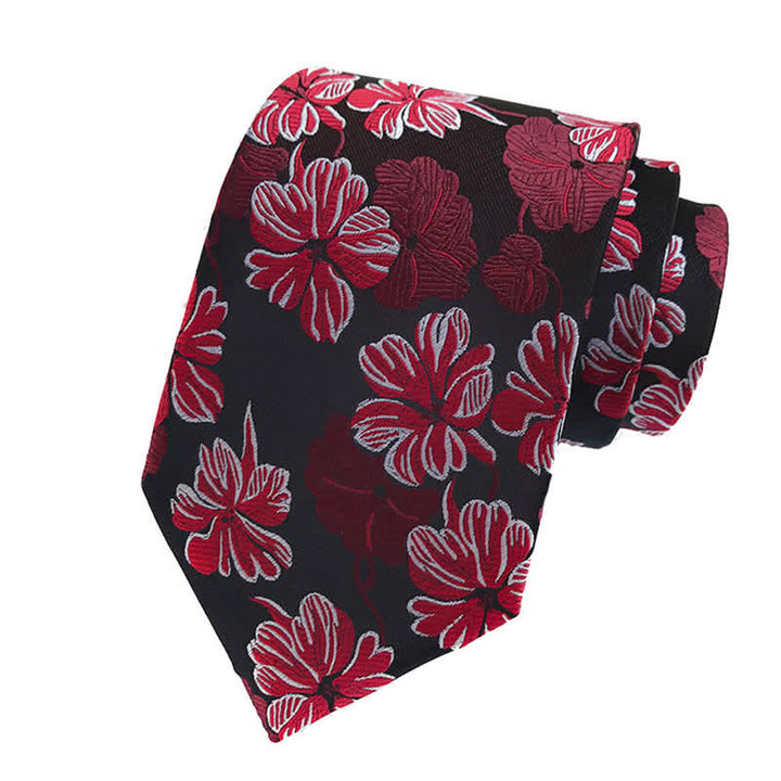Conjunto de 3 corbatas con estampado floral de margaritas para hombre
