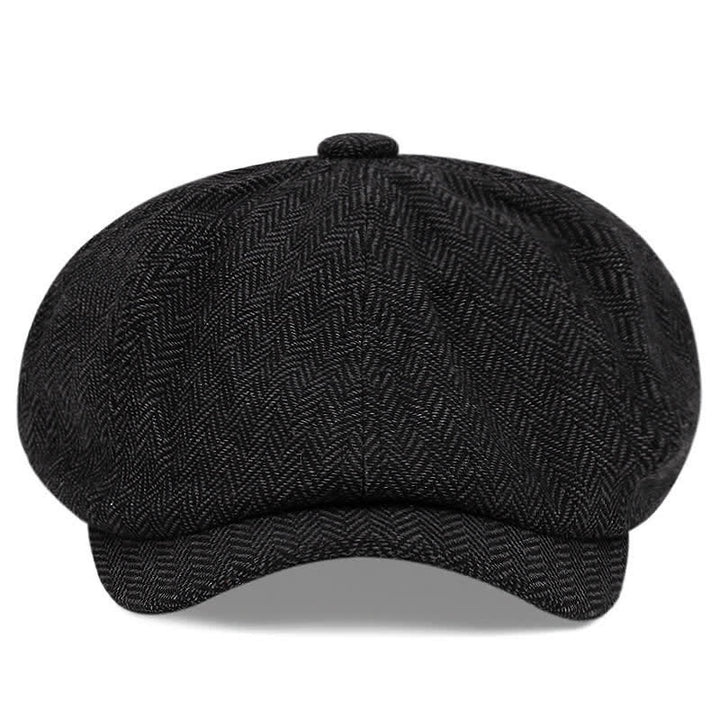 Boina octogonal de tweed de artista