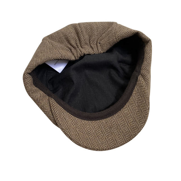 Boina octogonal con diseño de espiga de Coffee Fine