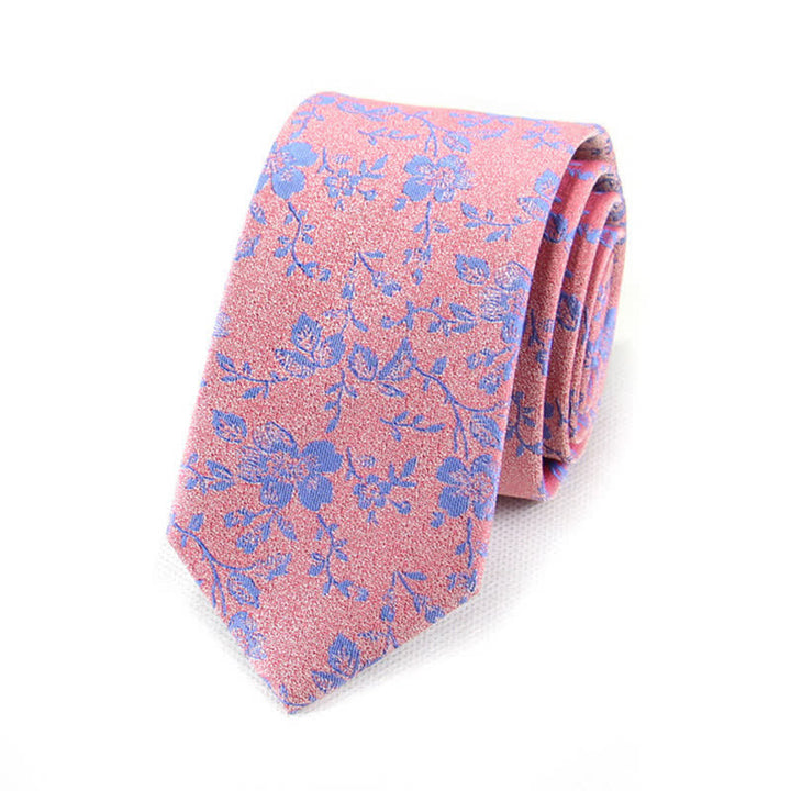 Corbata de primavera con pequeñas flores para hombre