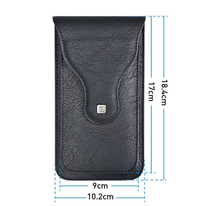 Estuche para teléfono móvil con clip magnético de doble capa y cinturón