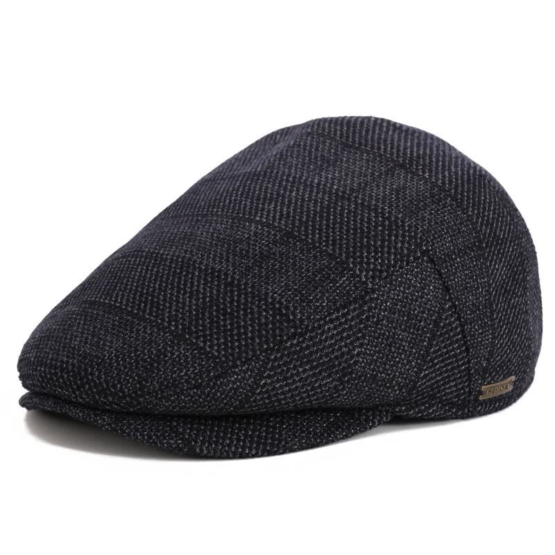 Boina con orejeras y gorra plana Sport Ivy - Cuadros azul y negro - Ajustable (aproximadamente 22"-23 5/8") - image 14