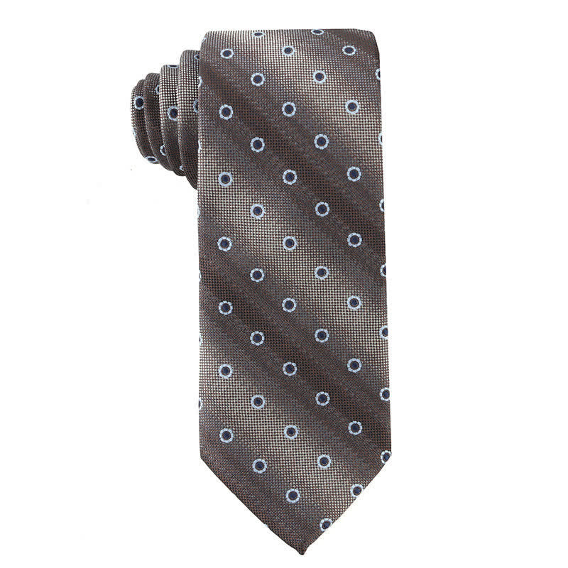 Corbata retro marrón para hombre