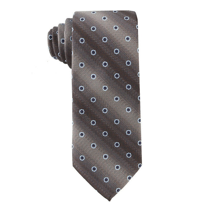 Corbata retro marrón para hombre