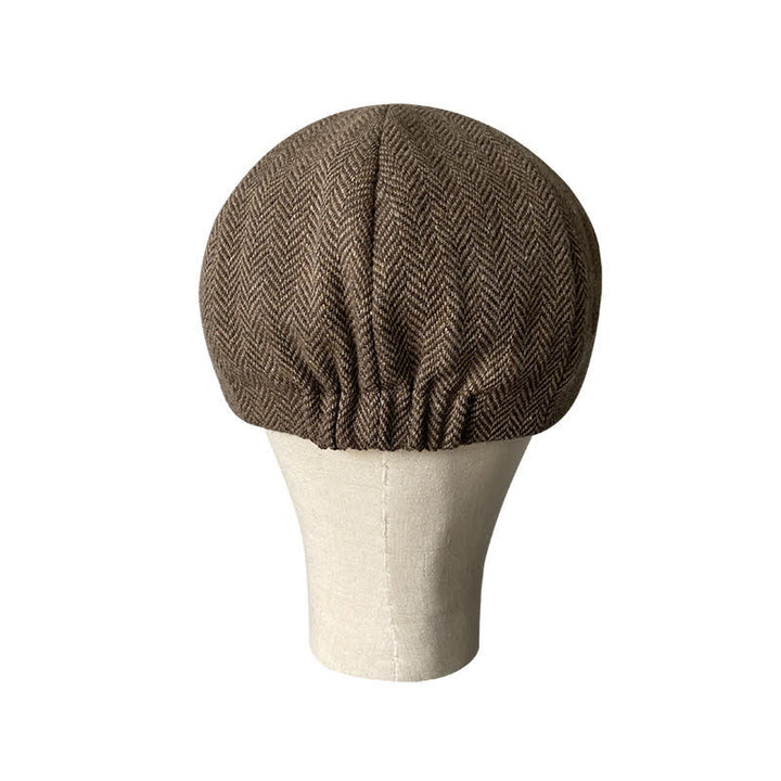 Boina octogonal con diseño de espiga de Coffee Fine