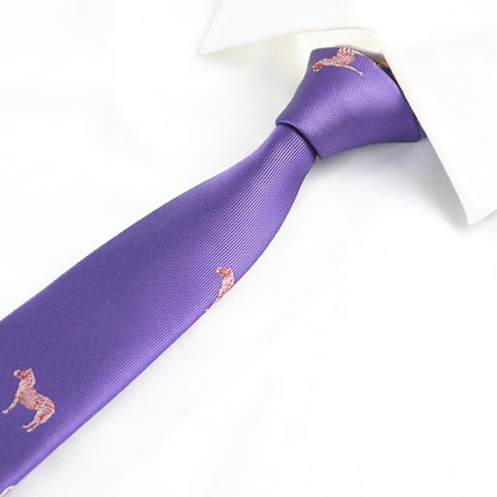 Corbata para hombre con motivos divertidos de animales
