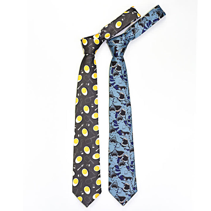 Corbata estampada divertida y creativa para hombre. 