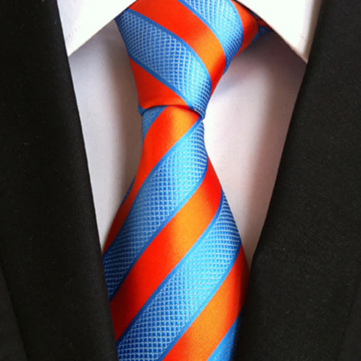 Corbata de rayas Peppy Block para hombre