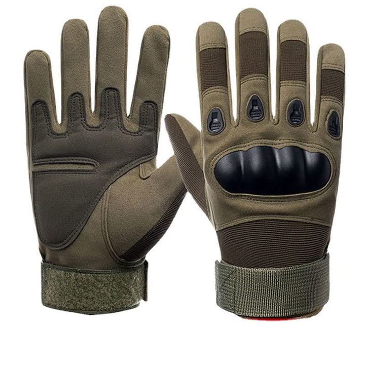 Guantes tácticos con forro polar grueso para montar en motocicleta