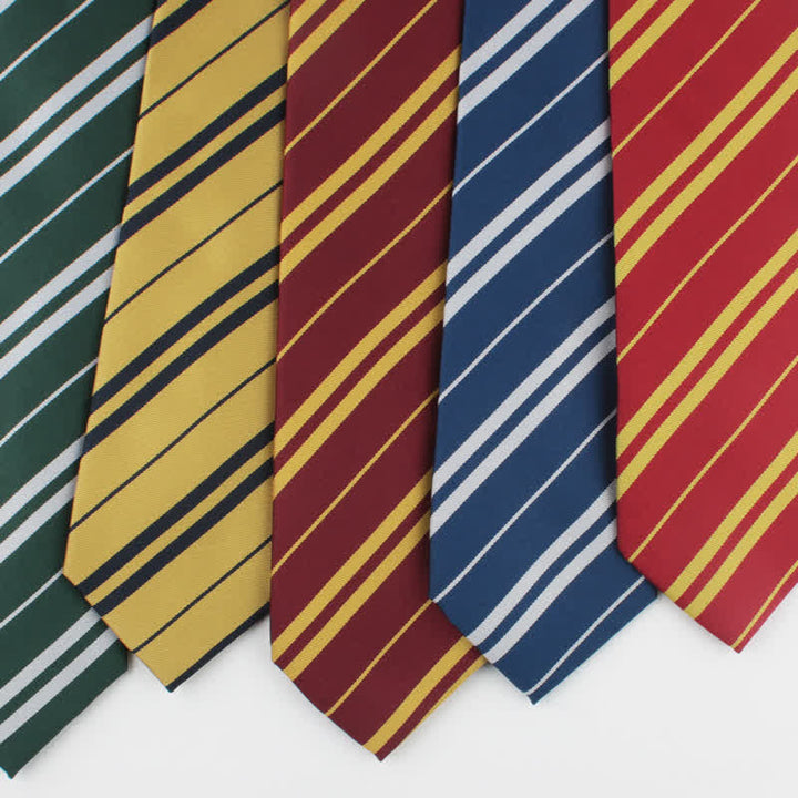 Corbata de rayas para cosplay de Halloween de la escuela de magos para hombres