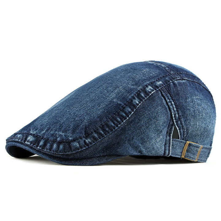 Gorra de boina tipo casqueta de mezclilla vaquera simple