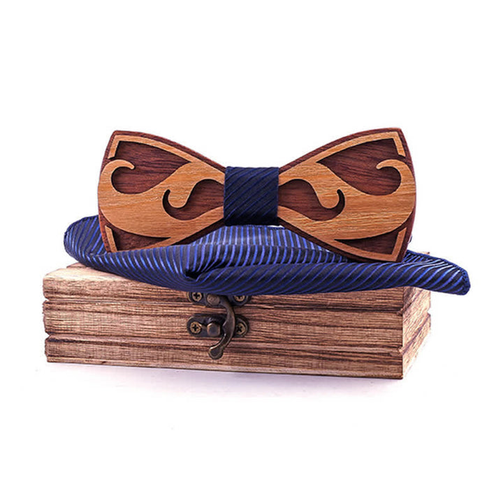 Juego de 2 pajaritas de madera para tallar barbas de hombre