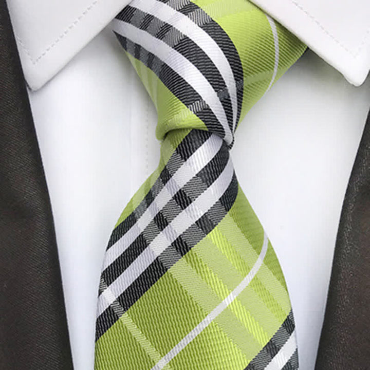Corbata clasica escocesa a cuadros para hombre 