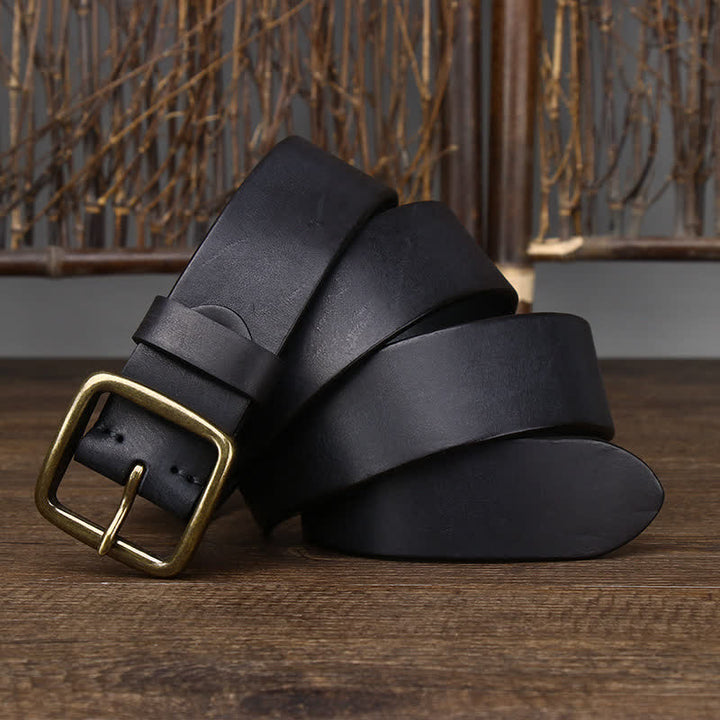 Chaqueta informal para hombre con cinturón de piel de vaca suave