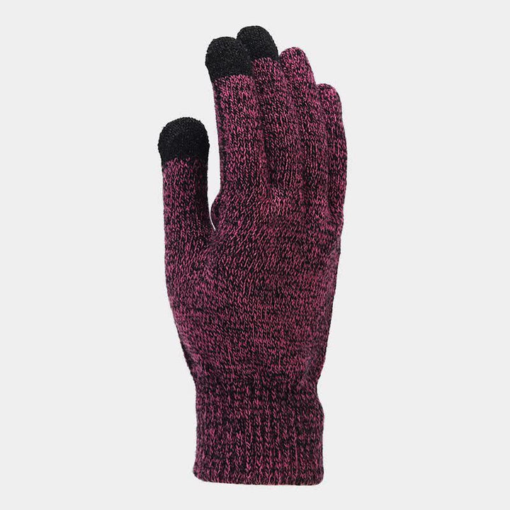 Conjunto de 3 piezas de gorro, bufanda y guantes unisex holgados y cálidos