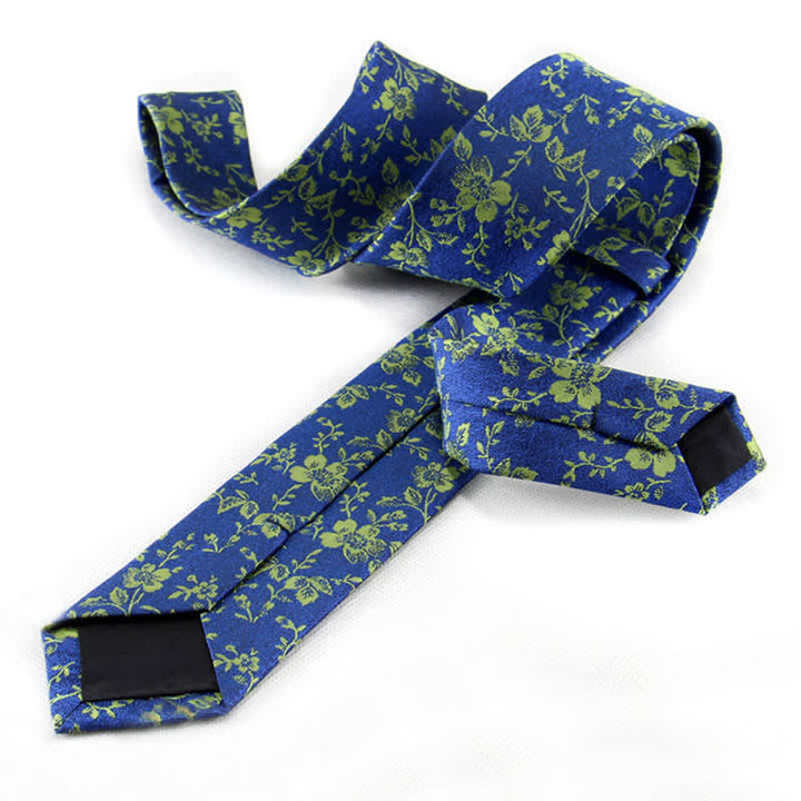 Corbata de primavera con pequeñas flores para hombre