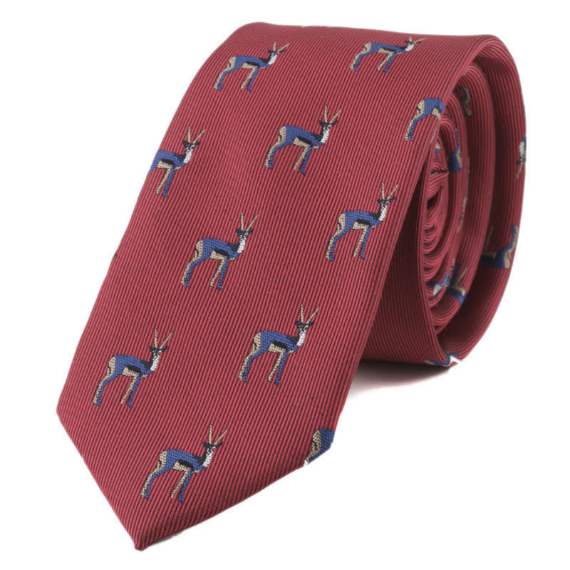 Corbata para hombre con motivos de póquer y animales.