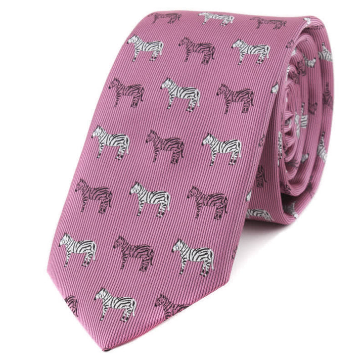 Corbata para hombre con motivos de póquer y animales.