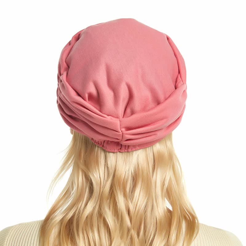 Gorra de béisbol plisada con ala suave para mujer
