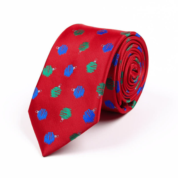 Corbata novedosa con elementos navideños de Papá Noel para hombre