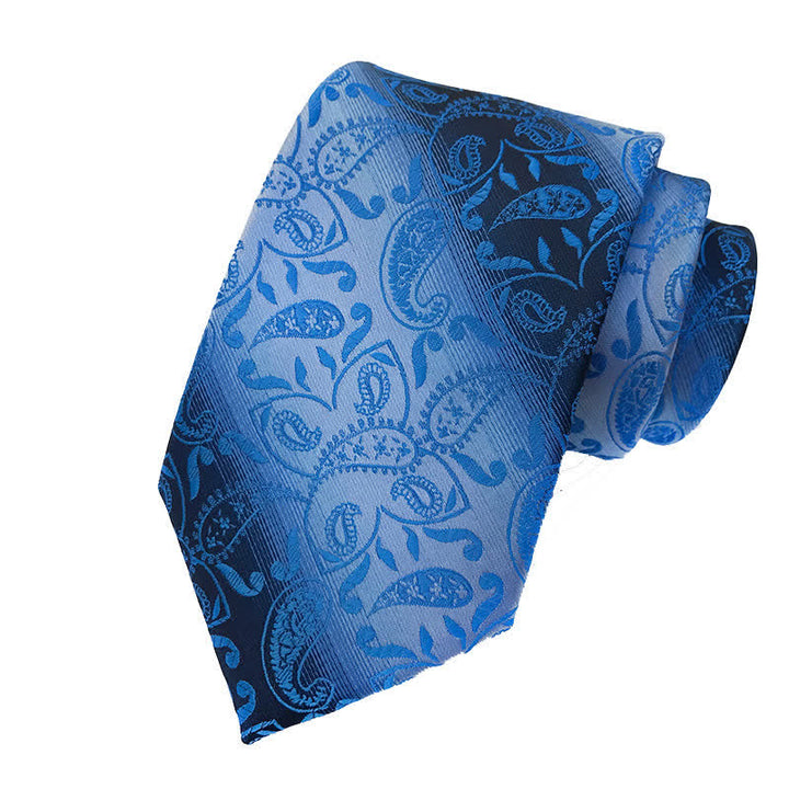 Corbata de hombre con estampado de cachemira y degradado