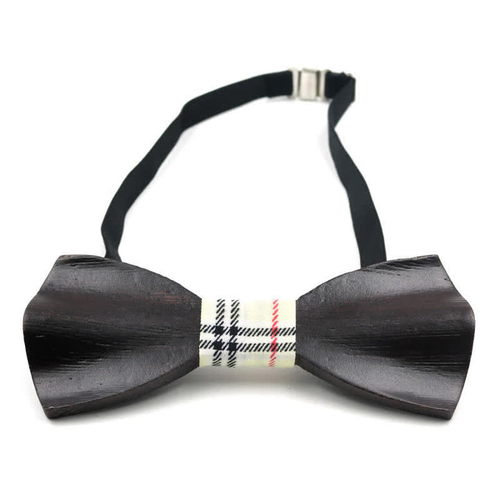 Pajarita de madera curvada en 3D elegante para hombre