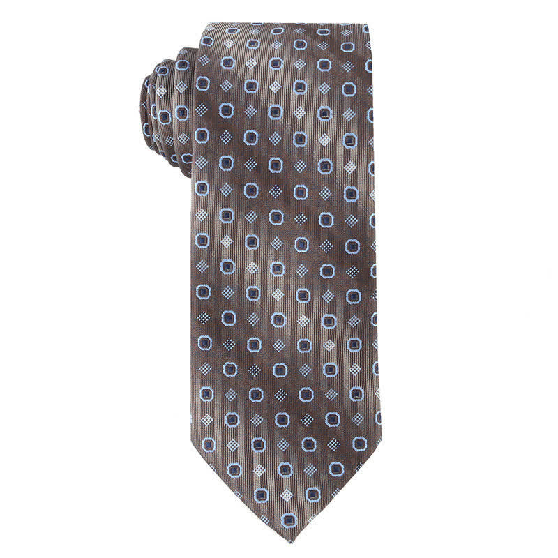 Corbata retro marrón para hombre