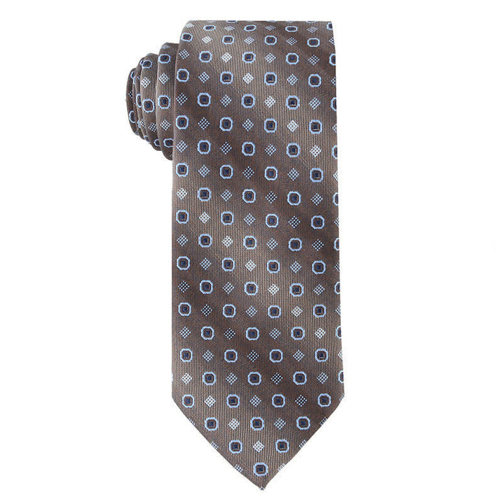 Corbata retro marrón para hombre