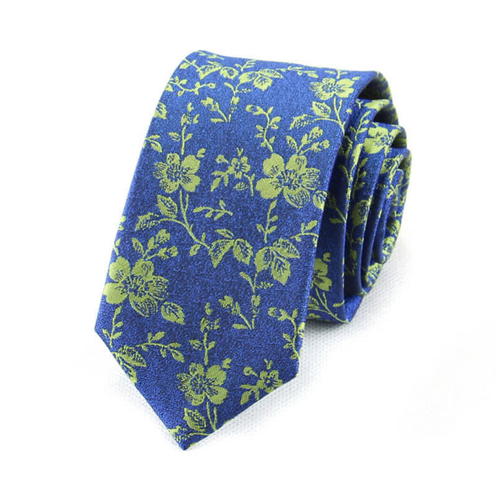 Corbata de primavera con pequeñas flores para hombre