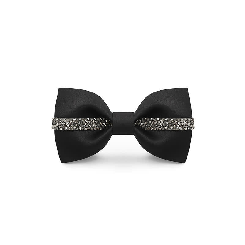 Pajarita de novio con cadena brillante para hombre