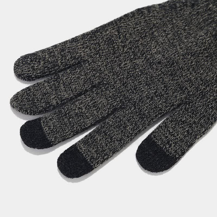 Conjunto de 3 piezas de gorro, bufanda y guantes unisex holgados y cálidos
