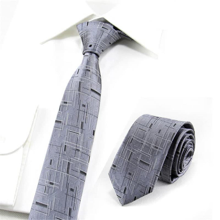 Corbata fina de líneas deslumbrantes y modernas para hombre