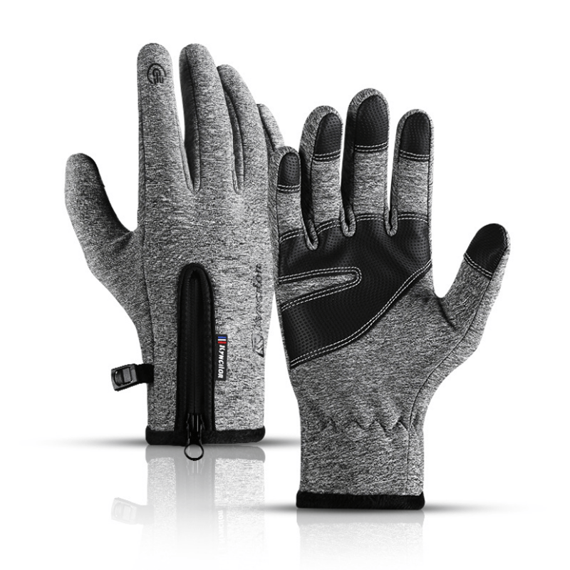 Guantes tácticos con cremallera impermeables para ciclismo al aire libre