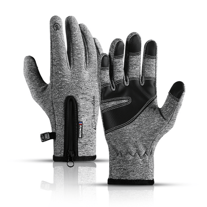 Guantes tácticos con cremallera impermeables para ciclismo al aire libre
