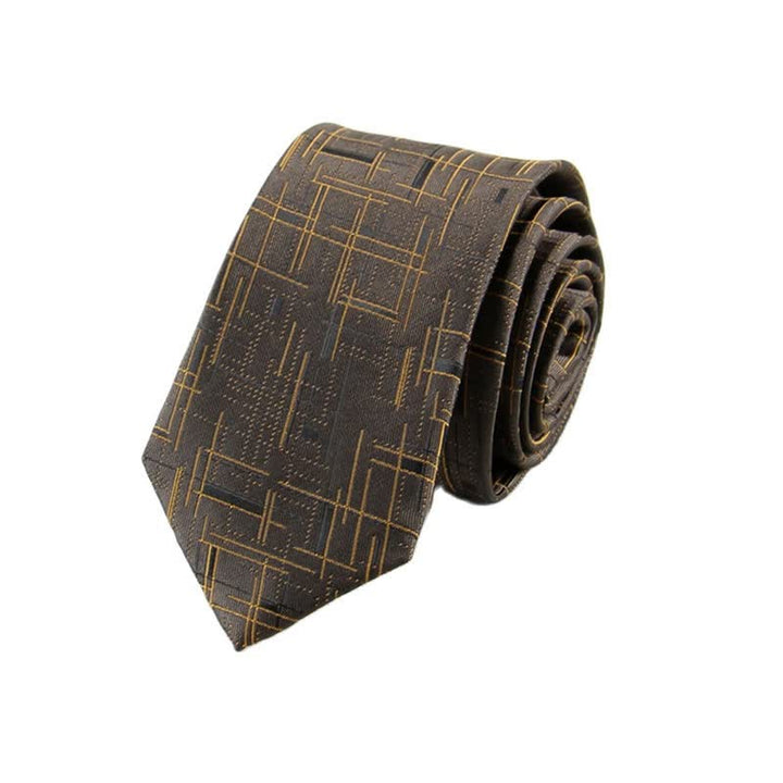 Corbata fina de líneas deslumbrantes y modernas para hombre