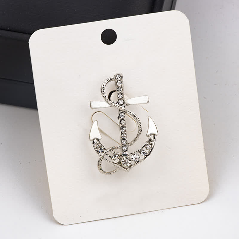 Broche de ancla de barco de mar para hombre