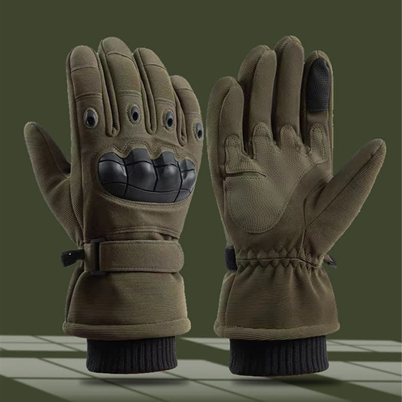 Guantes tácticos protectores térmicos de invierno para todos los dedos