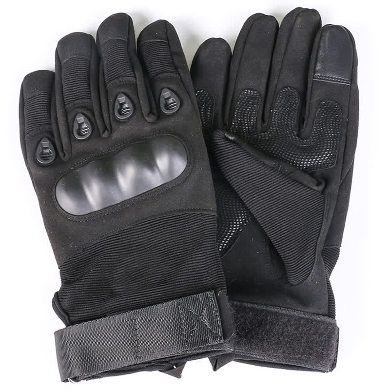 Guantes tácticos con forro polar grueso para montar en motocicleta