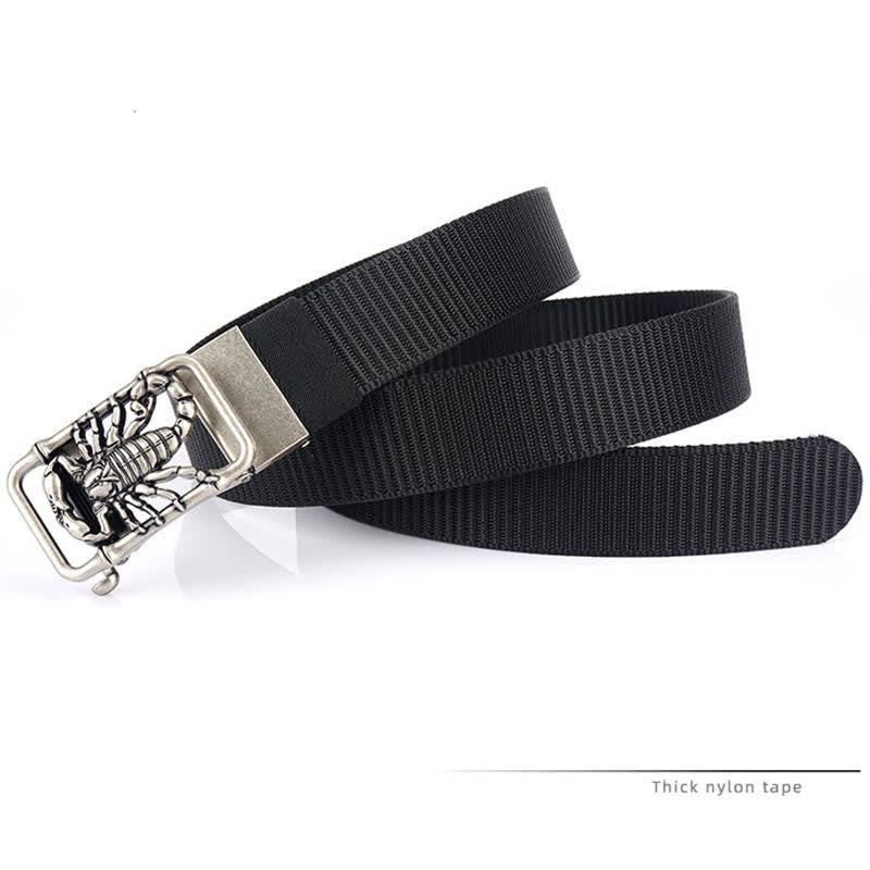 Cinturón de nailon sencillo King Scorpion para hombre