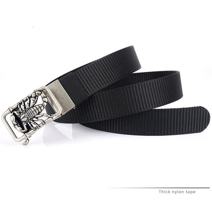Cinturón de nailon sencillo King Scorpion para hombre