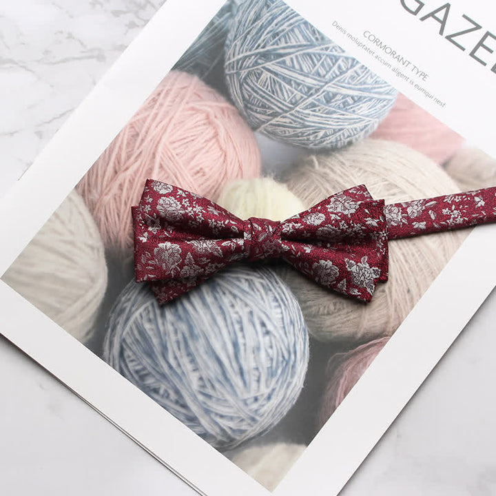 Pajarita de fiesta con estampado floral de varios estilos para hombre