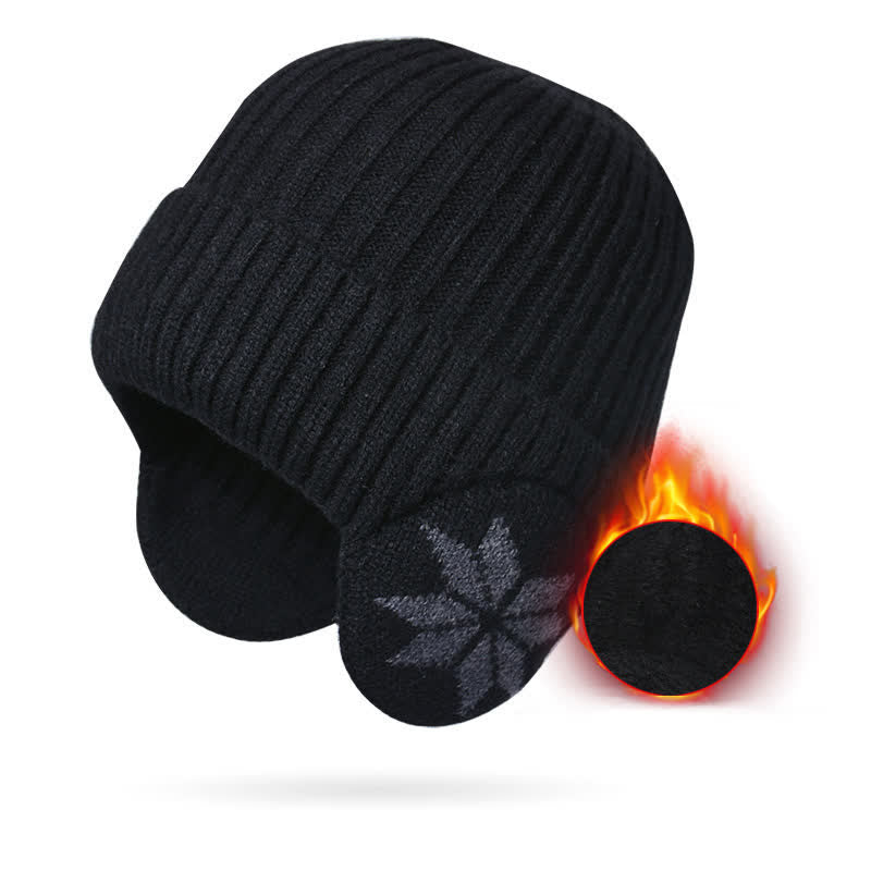 Gorro de punto grueso y cálido para invierno unisex