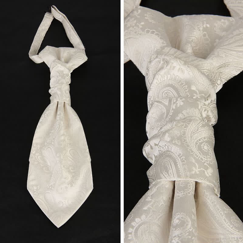 Chaleco de traje de cachemira para hombre con corbata preatada
