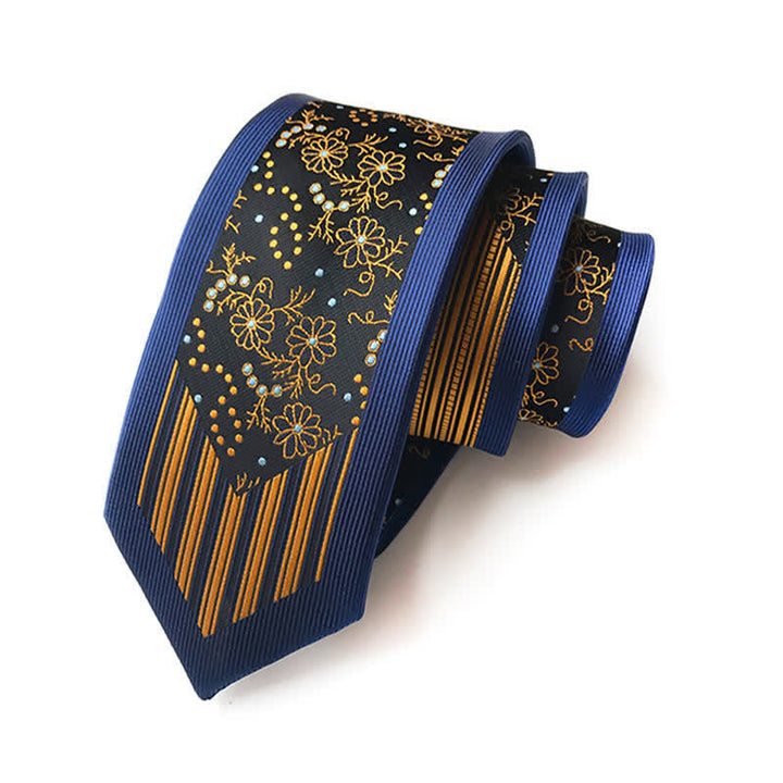 Corbata de rayas con estampado floral Paisley Inspire para hombre