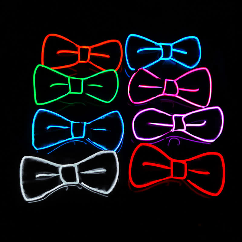 Pajarita luminosa con luz LED para hombre