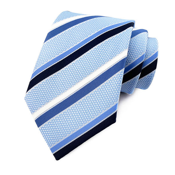 Corbata de rayas urbanas de estilo preppy para hombre
