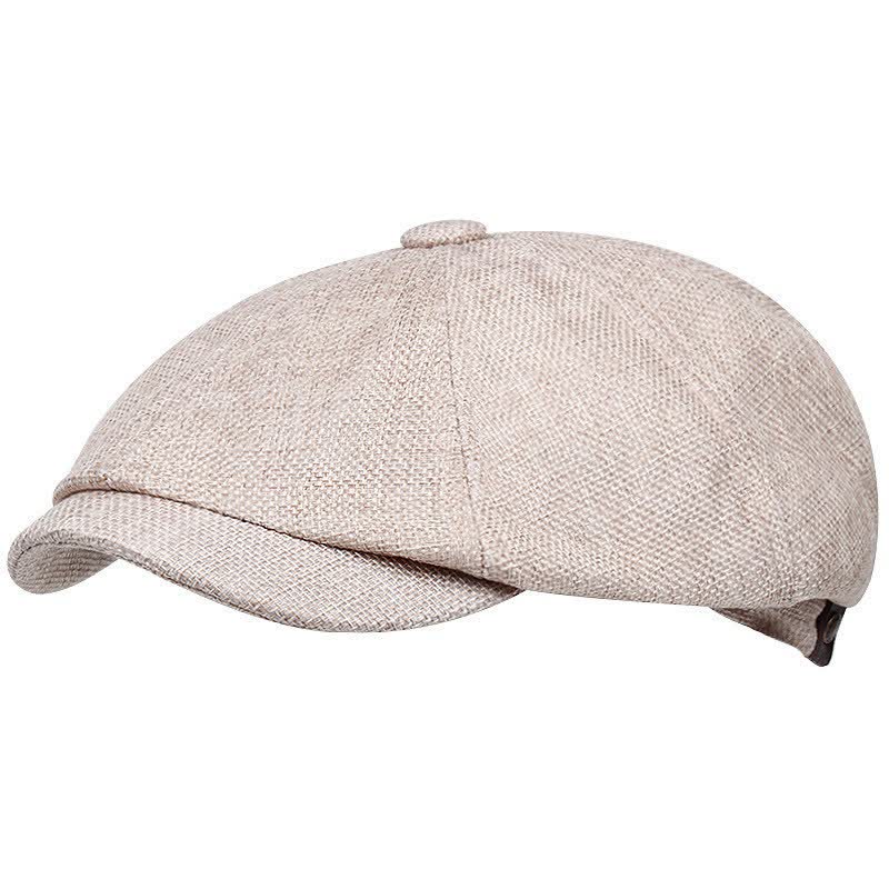 Gorra tipo boina octogonal con diseño de vendedor de periódicos y plana para ocio