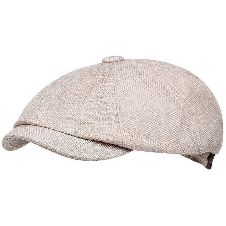 Gorra tipo boina octogonal con diseño de vendedor de periódicos y plana para ocio